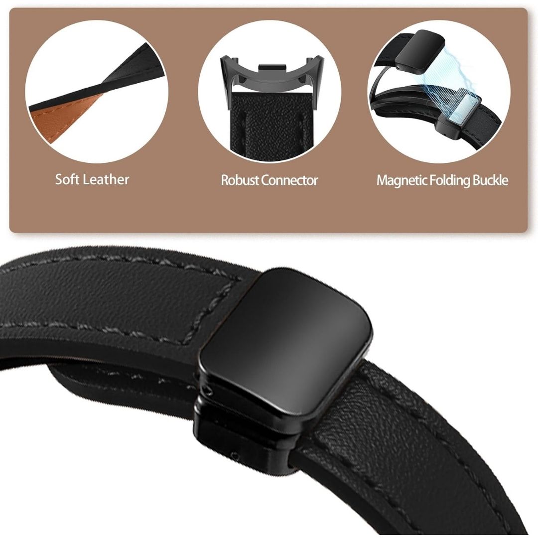 Xiaomi Band 10 9 8 PU Leather Strap