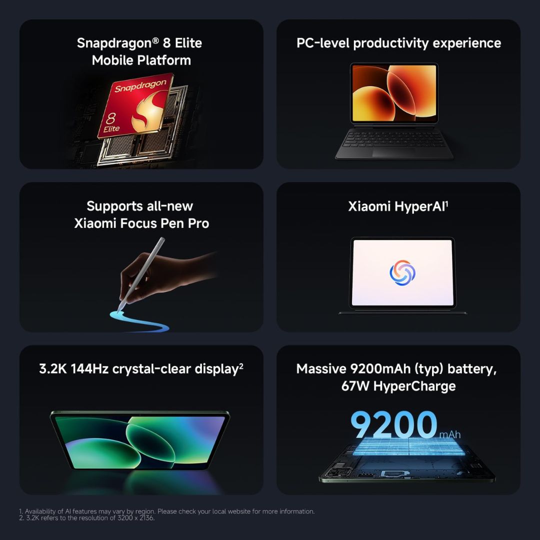 Xiaomi Pad 8 Pro 512GB with Free Xiaomi Smart Focus Pen