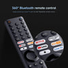 360° Bluetooth remote control with app icons on a dark background