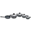 Zilan Granite Kitchen Set (9 Pcs) with Glass Lids