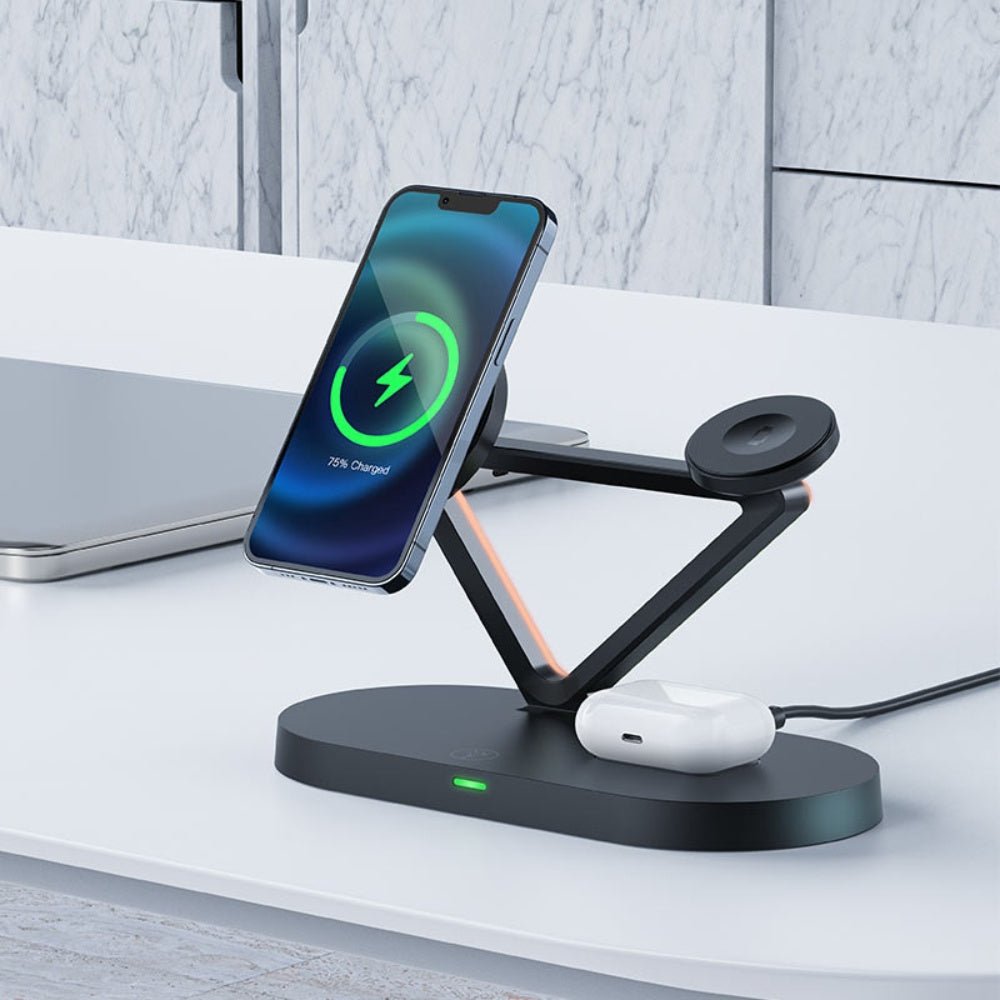 AceFast - AceFast 3 in 1 Fast Wireless Charger Desktop Holder E9 - Cle Market