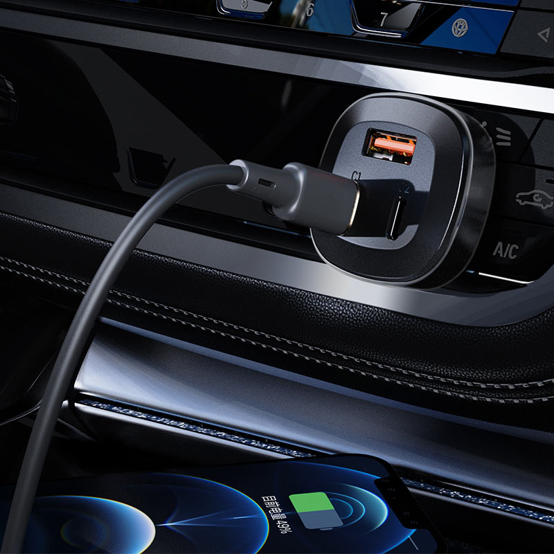 AceFast - AceFast 66W 3 - Port Metal Car Charger B3 - Cle Market