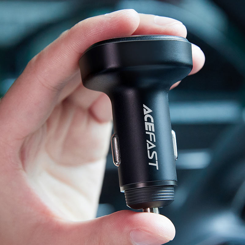 AceFast - AceFast 66W 3 - Port Metal Car Charger B3 - Cle Market