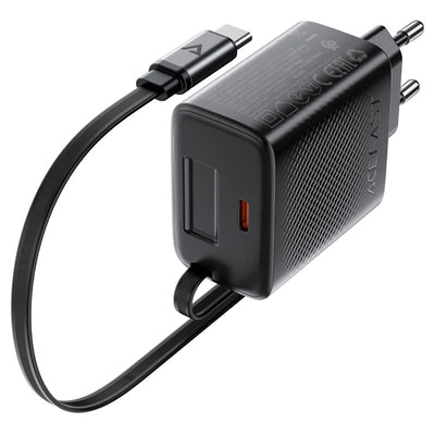 Acefast Fast Charge Wall Charger A110 PD30W (USB-C+USB-C cable) EU