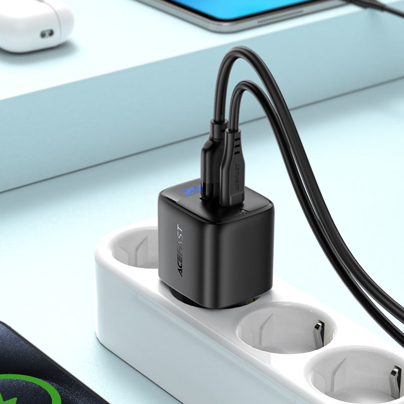 Acefast 25W GaN Fast Wall Charger Dual Port