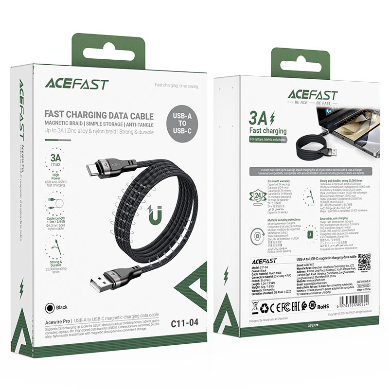 AceFast - AceFast Acewire Pro Magnetic Cable C11 - 04 - Cle Market
