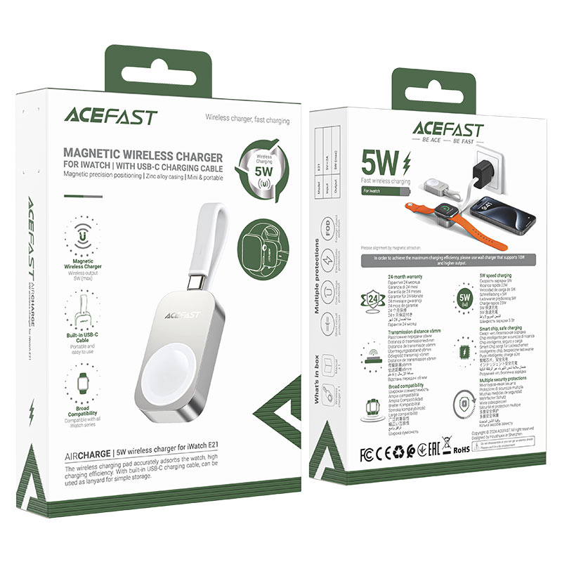 AceFast - AceFast AirCharge 5W Wireless Charger for iWatch E21 - Cle Market