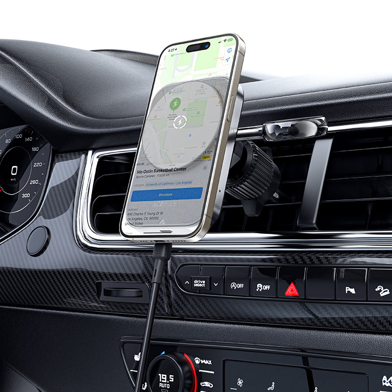 AceFast - AceFast AirCharge Fast Wireless Charger Car Mount Holder D18 - Cle Market