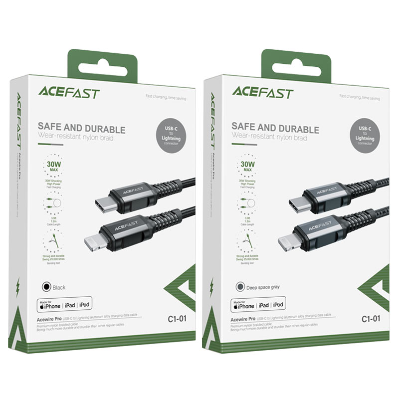 Acefast Charging Data Cable USB-C To Lightning