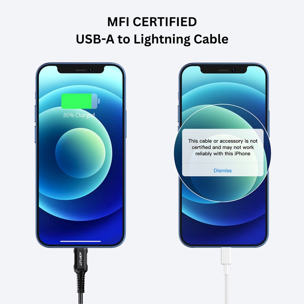 AceFast - Acefast C1 - 02 USB - A to Lightning Cable - Cle Market