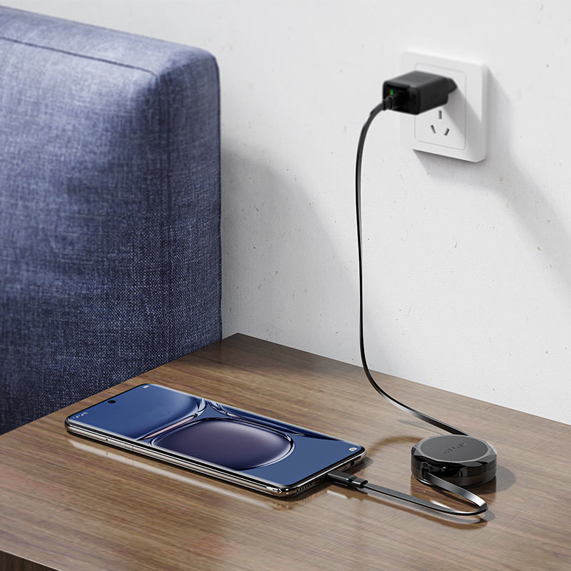 Acefast 60W Retractable Data Cable USB-C to USB-C