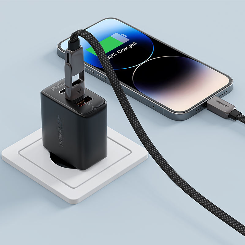 Acefast Charging Data Cable USB-A and USB-C to USB-C - Cle Market