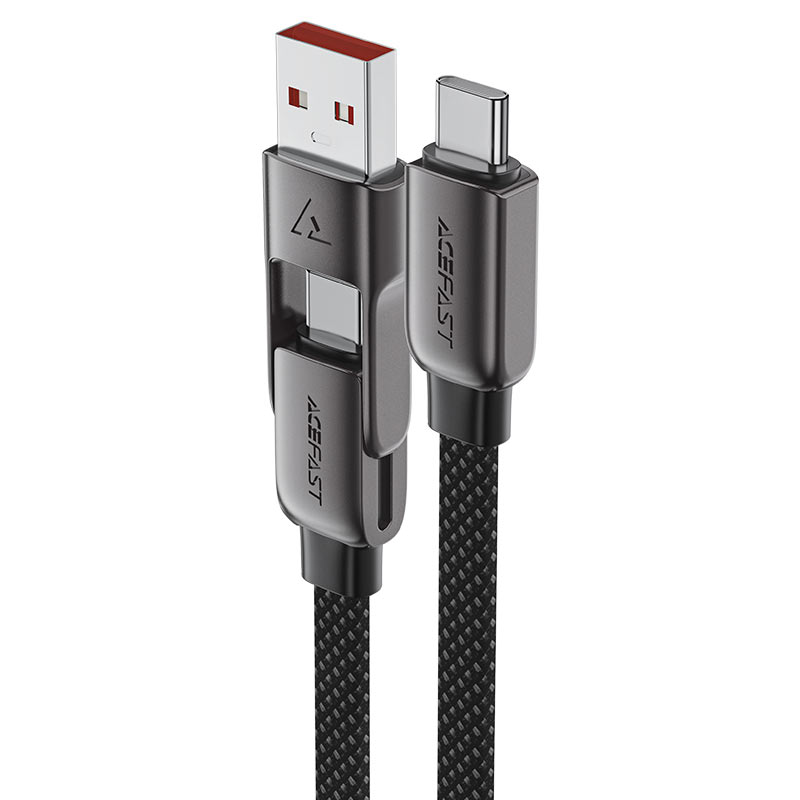 Acefast Charging Data Cable USB-A and USB-C to USB-C - Cle Market