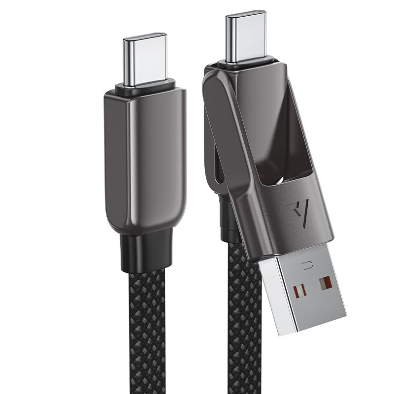 Acefast Charging Data Cable USB-A and USB-C to USB-C - Cle Market