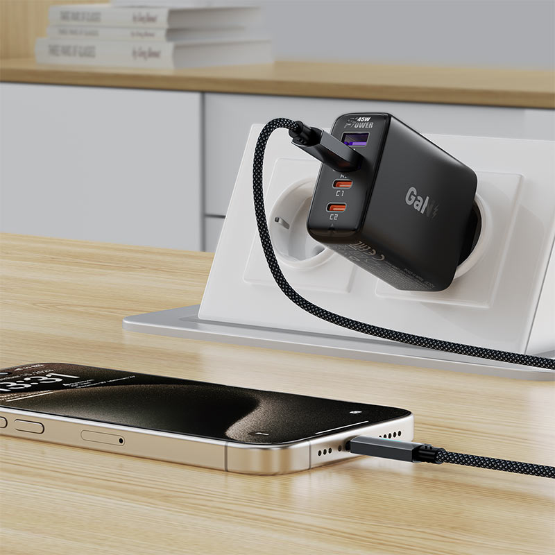 Acefast Charging Data Cable USB-A to USB-C - Cle Market