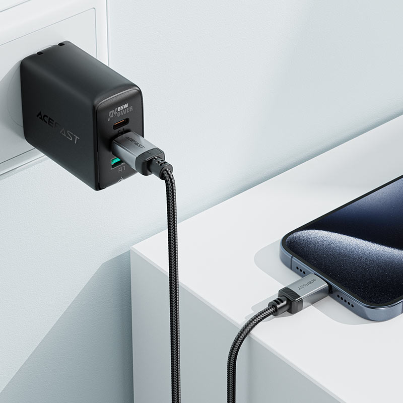 Acefast Charging Data Cable USB-C to USB-C 60W - Cle Market