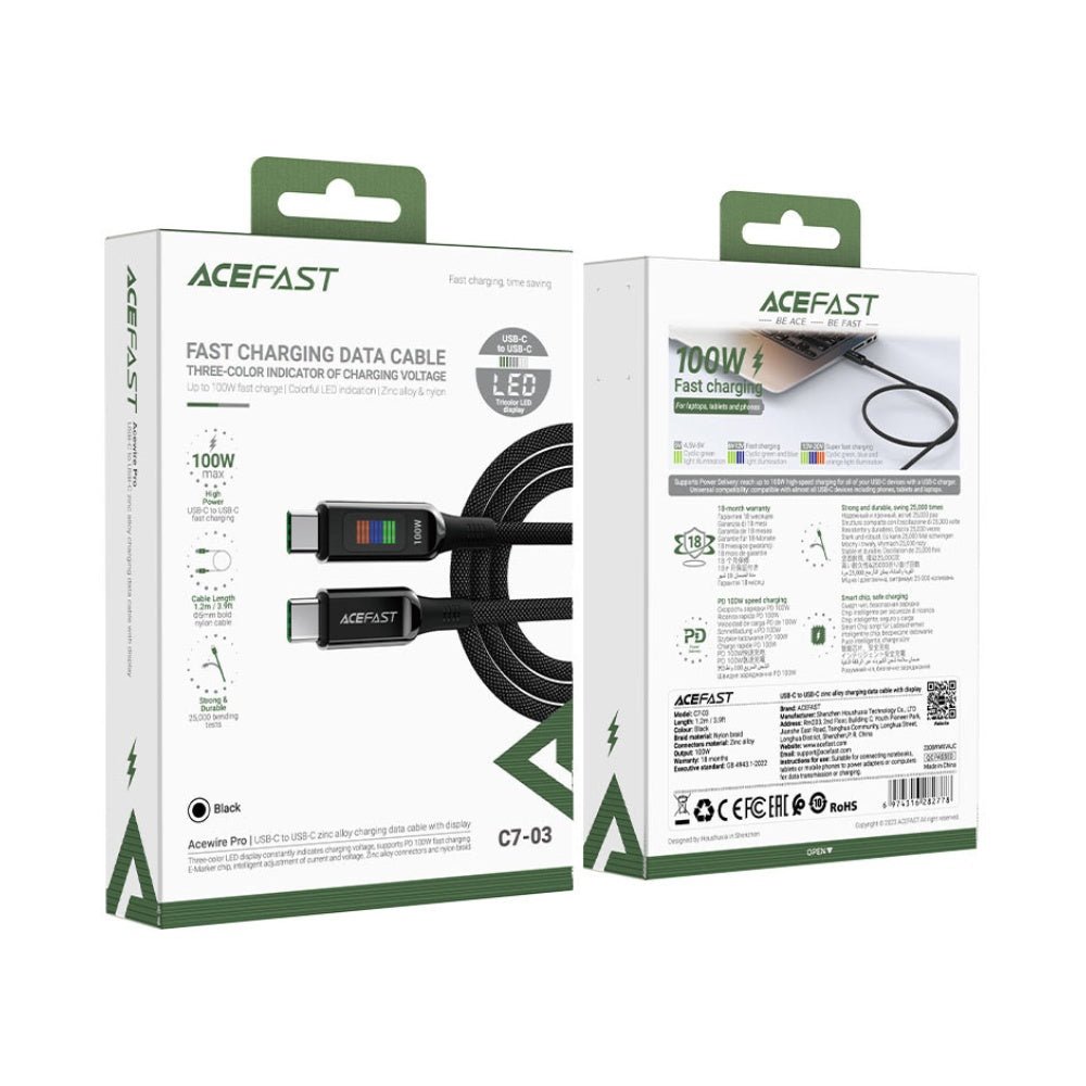 AceFast - Acefast C7 - 03 100W USB - C Cable - Cle Market