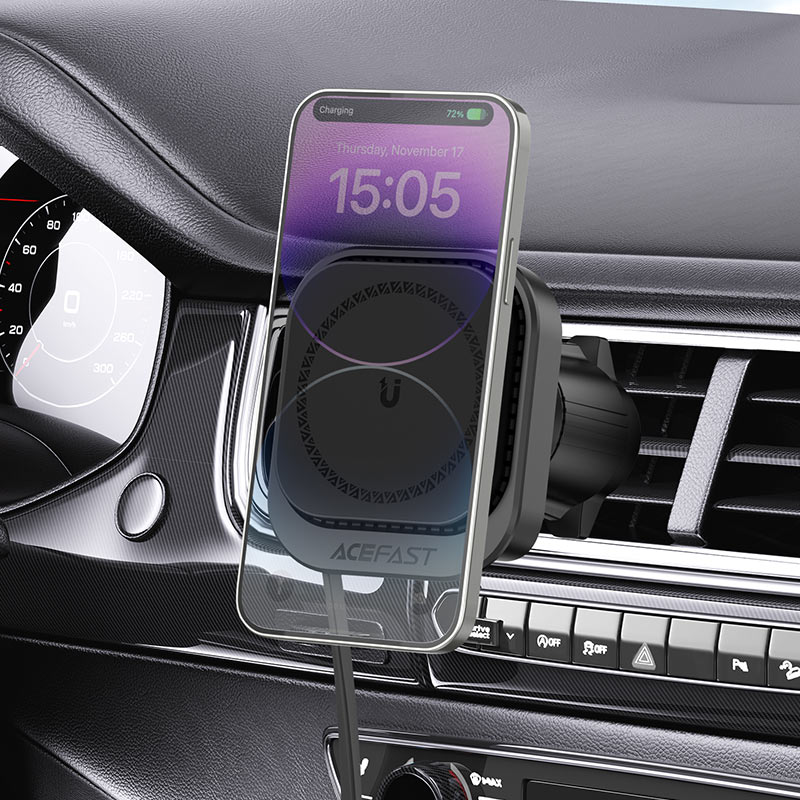 Acefast Fast Wireless Charger Magnetic Car Holder D32 - Cle Market