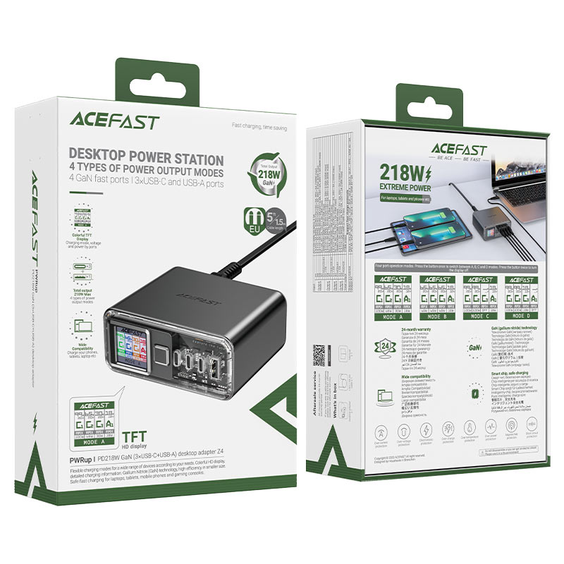 AceFast - Acefast Desktop Power Station Z4 PD218W GaN - Cle Market