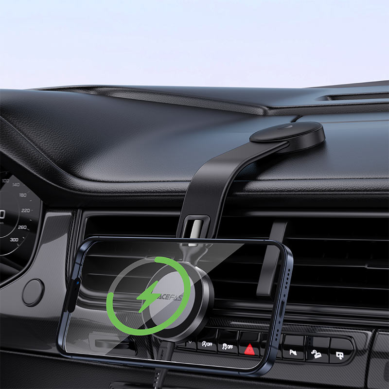 AceFast - AceFast Fast Wireless Charger Magnetic Car Holder D37 - Cle Market