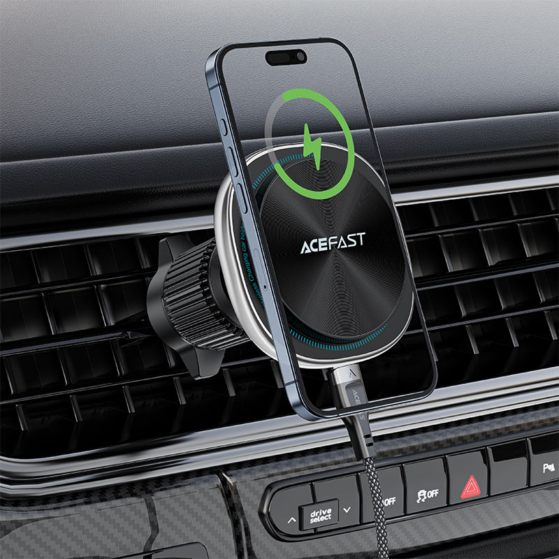 AceFast - AceFast Fast Wireless Charger Magnetic Car Holder D41 - Cle Market