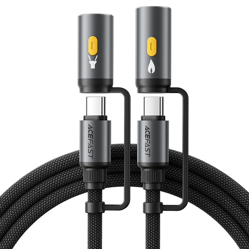 Acefast Charging Data Cable J4 USB-C LED Light Cigarette Lighter - Cle Market