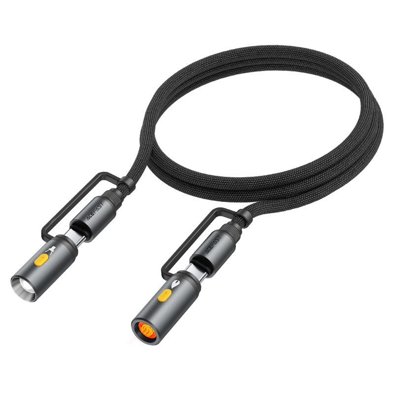 Acefast Charging Data Cable J4 USB-C LED Light Cigarette Lighter - Cle Market