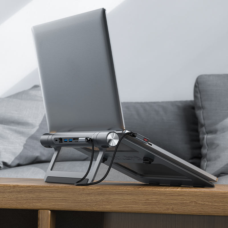 AceFast - AceFast Multifunctional Laptop Stand with Hub E5 Plus - Cle Market
