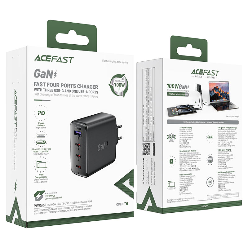 AceFast - AceFast PWRup PD100W GaN Charger A94 - Cle Market