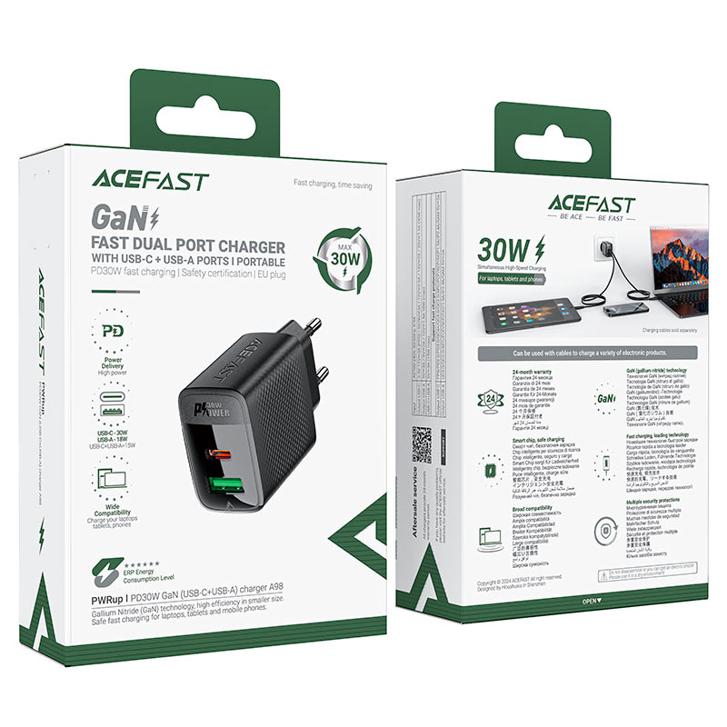 AceFast - AceFast PWRup PD30W GaN Charger A98 - Cle Market