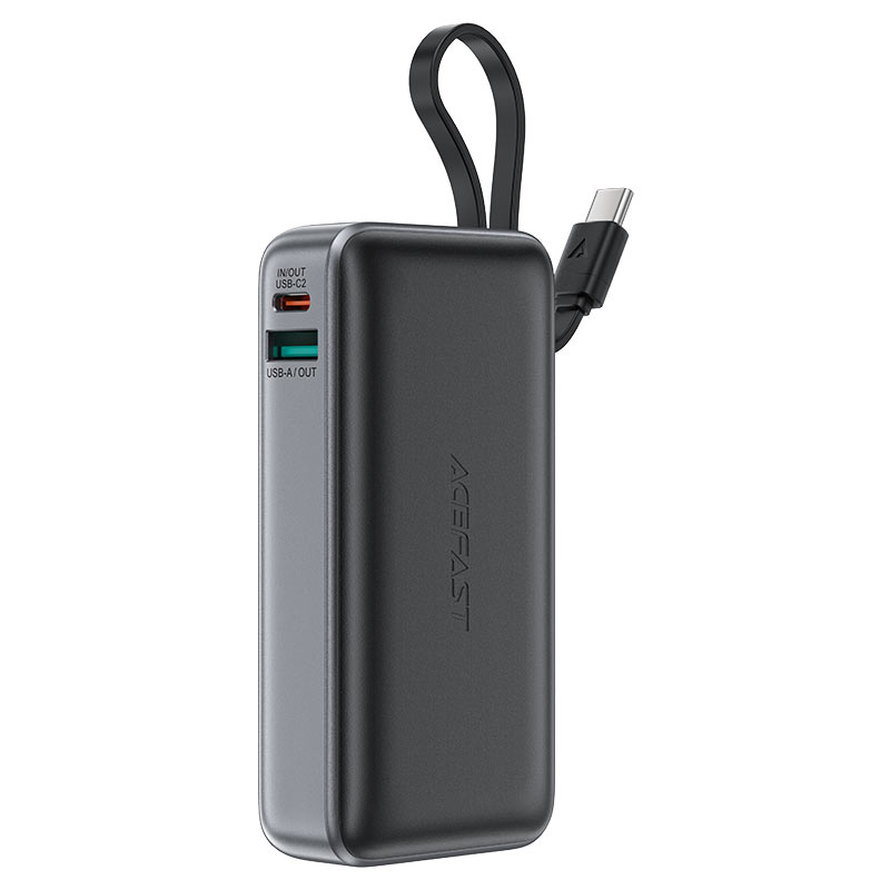 AceFast - AceFast PWRup PD30W Power Bank with Cable 10000mAh M7 - Cle Market