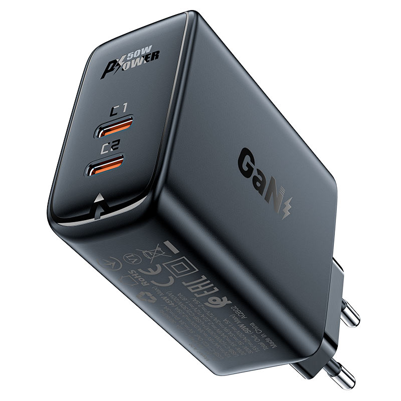 AceFast - AceFast PWRup PD50W Dual USB - C Port Charger A29 - Cle Market