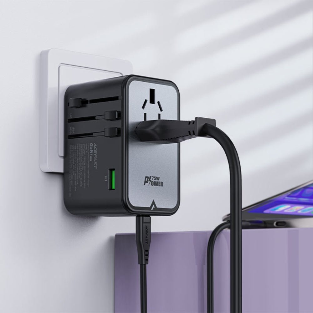 AceFast - AceFast PWRup PD75W GaN Multifunctional Charging Adapter Z1 - Cle Market