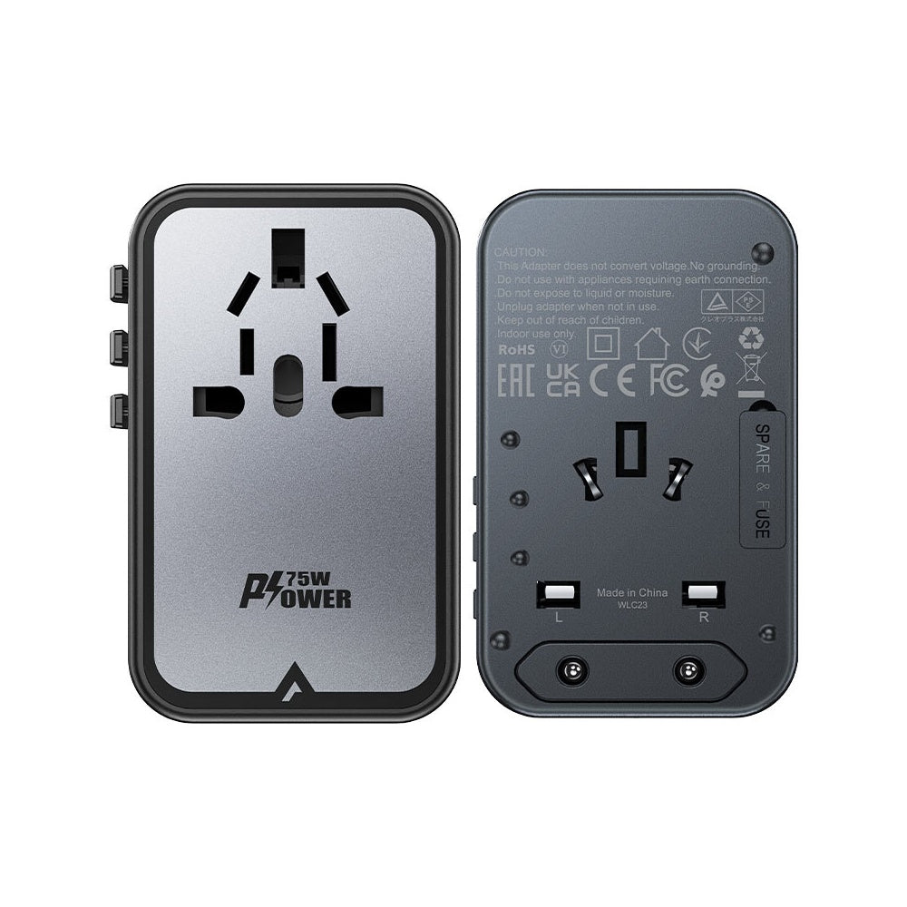 AceFast - AceFast PWRup PD75W GaN Multifunctional Charging Adapter Z1 - Cle Market