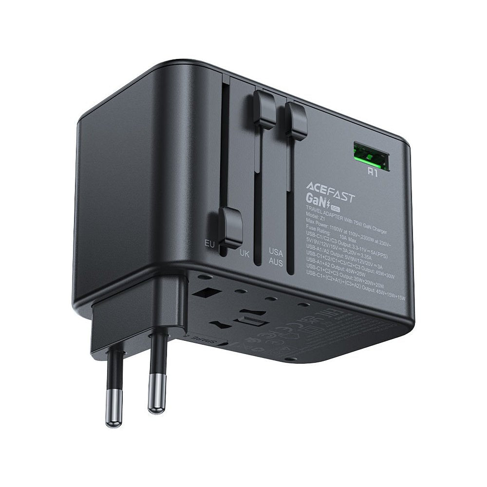 AceFast - AceFast PWRup PD75W GaN Multifunctional Charging Adapter Z1 - Cle Market