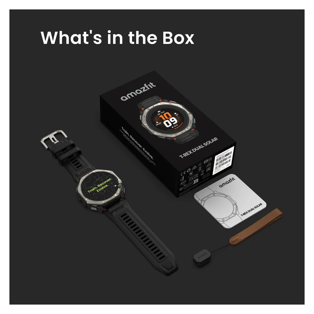 Amazfit T-Rex Dual Solar Smartwatch