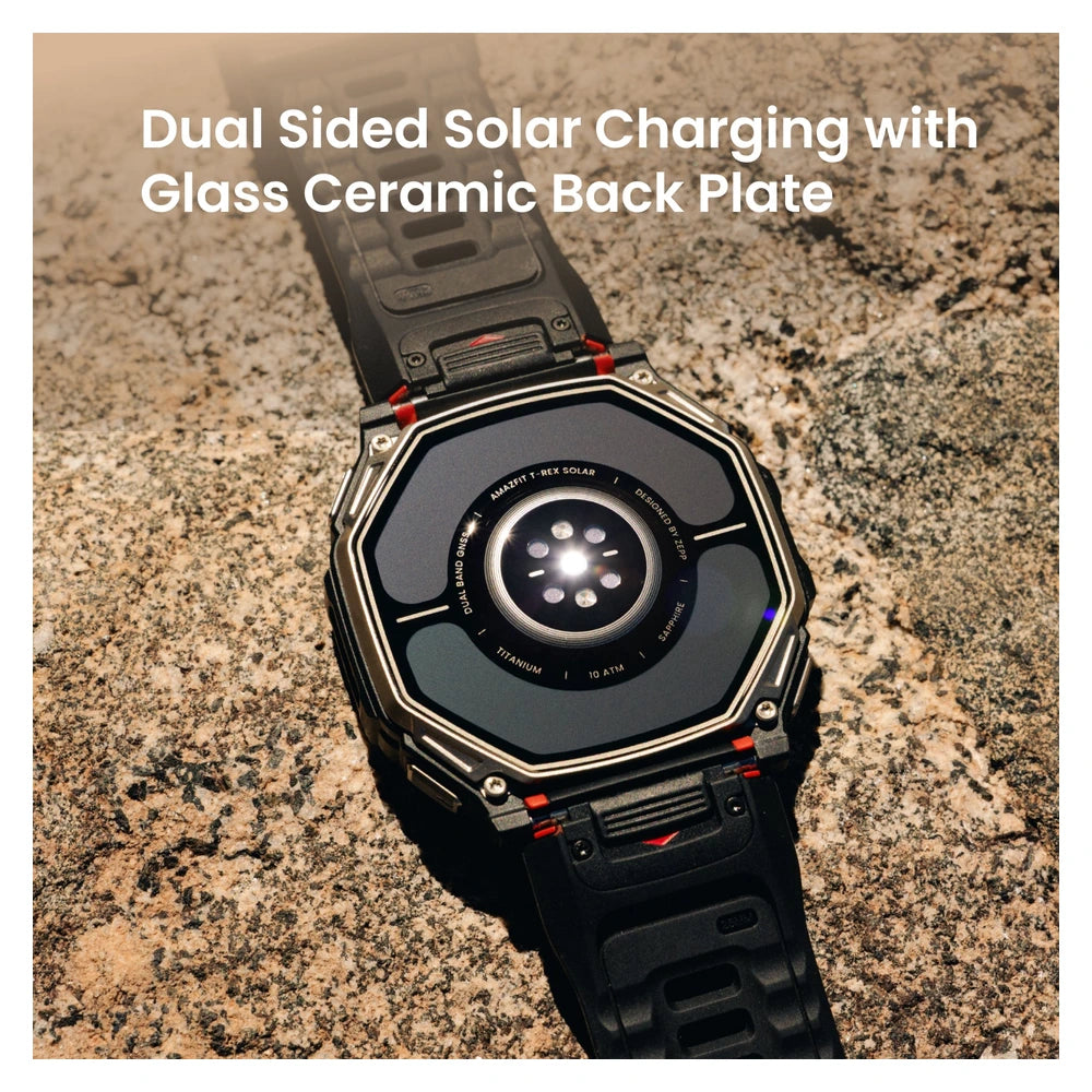 Amazfit T-Rex Dual Solar Smartwatch