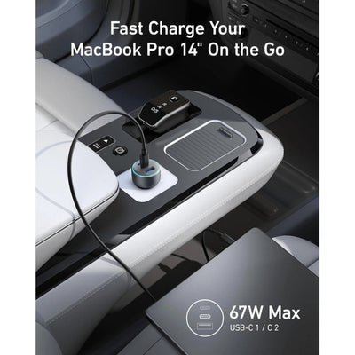 Anker - Anker 67W Triple Port Car Charger with USB - C Cable - Cle Market