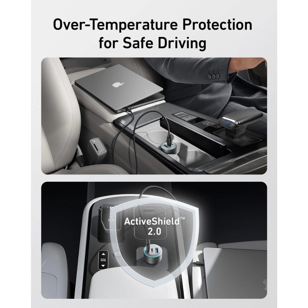 Anker - Anker 67W Triple Port Car Charger with USB - C Cable - Cle Market