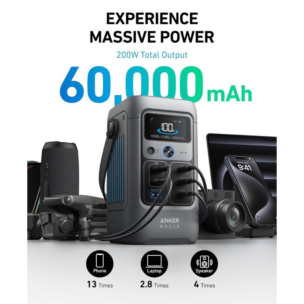 Anker - Anker Portable Power Station SOLIX C200 DC - Cle Market