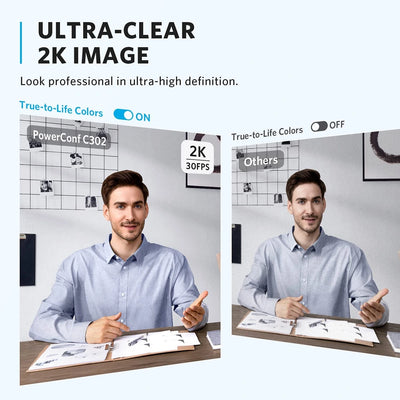 Anker PowerConf C302 2K Webcam