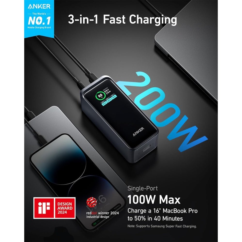 Anker - Anker Prime Power Bank 200W - Cle Market