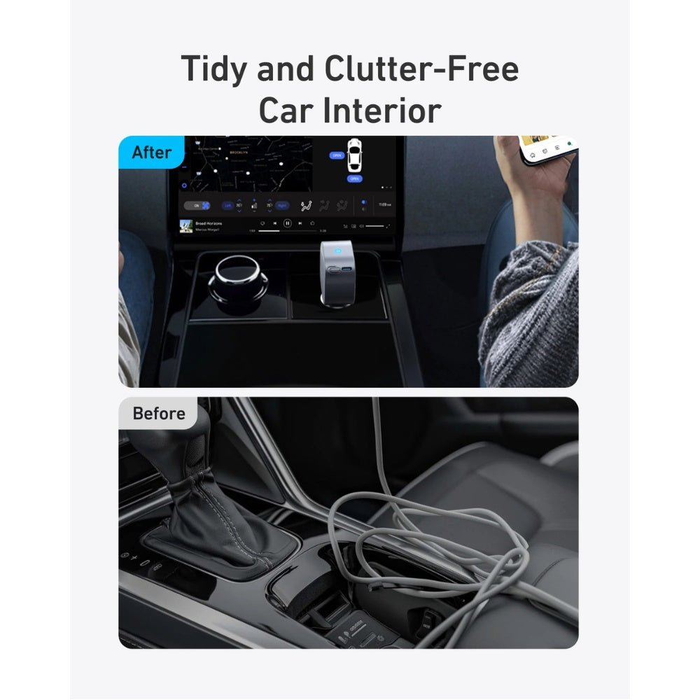 Anker - Anker USB - C Car Charger 75W Built - In Retractable Cable - Cle Market