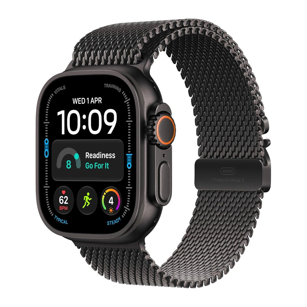 Apple Watch Ultra 4 49mm Black Titanium Milanese Loop
