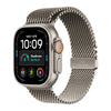 Apple Watch Ultra 4 49mm Natural Titanium Milanese Loop