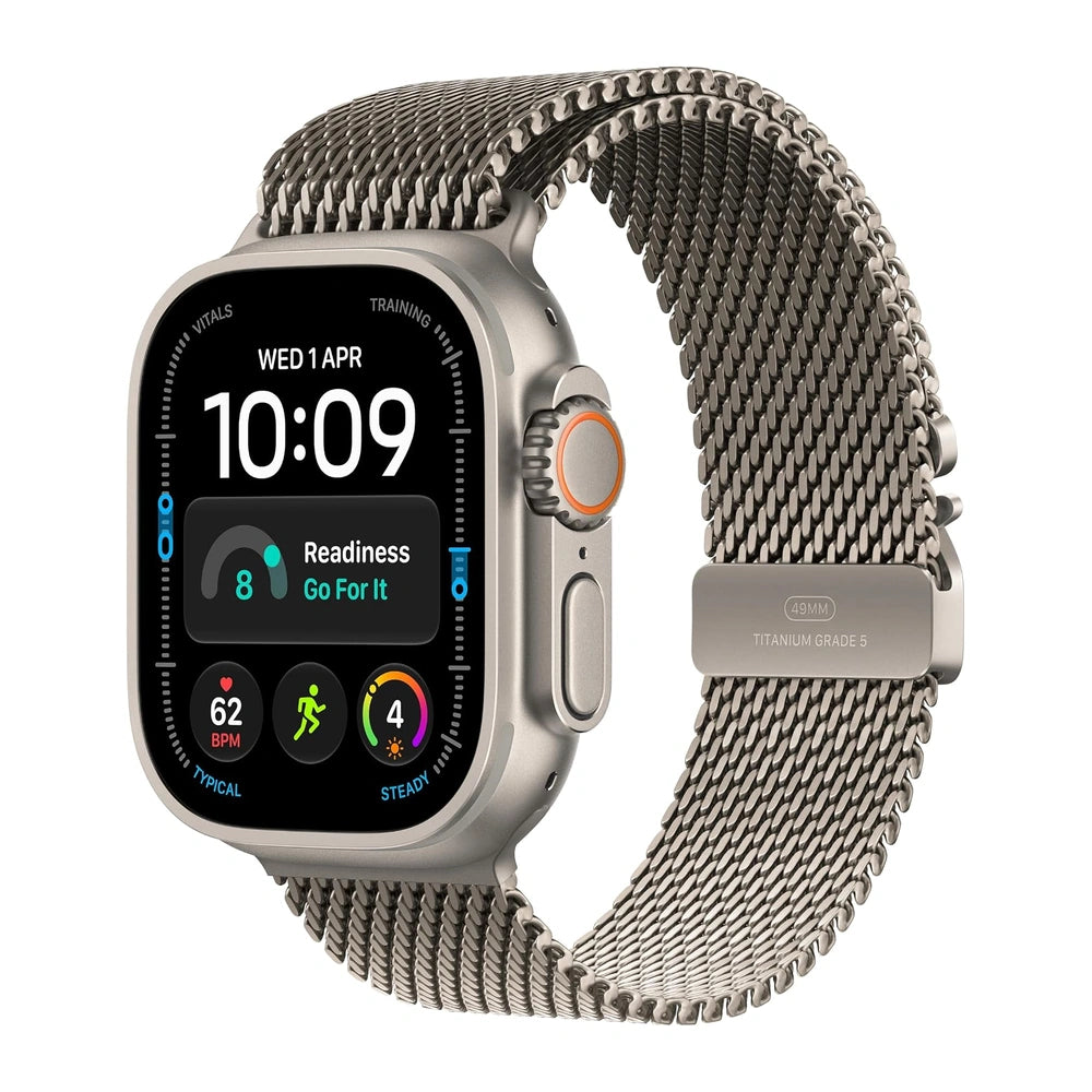 Apple Watch Ultra 4 49mm Natural Titanium Milanese Loop