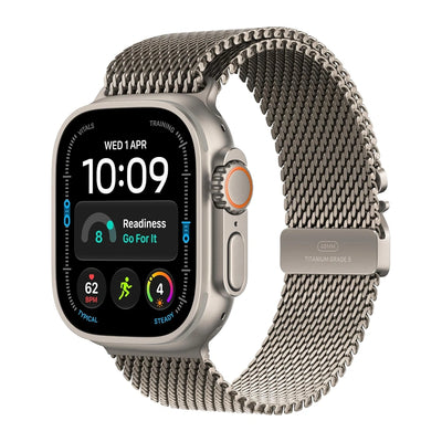 Apple Watch Ultra 4 49mm Natural Titanium Milanese Loop