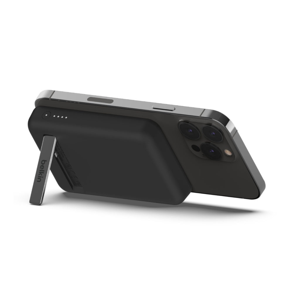 Belkin - Belkin BoostCharge Magnetic Wireless Power Bank 5K with Stand - Cle Market