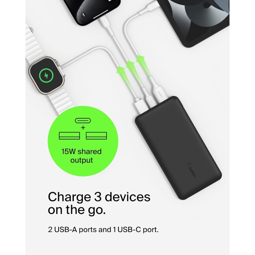 Belkin - Belkin BoostCharge Power Bank 10K 15W - Cle Market
