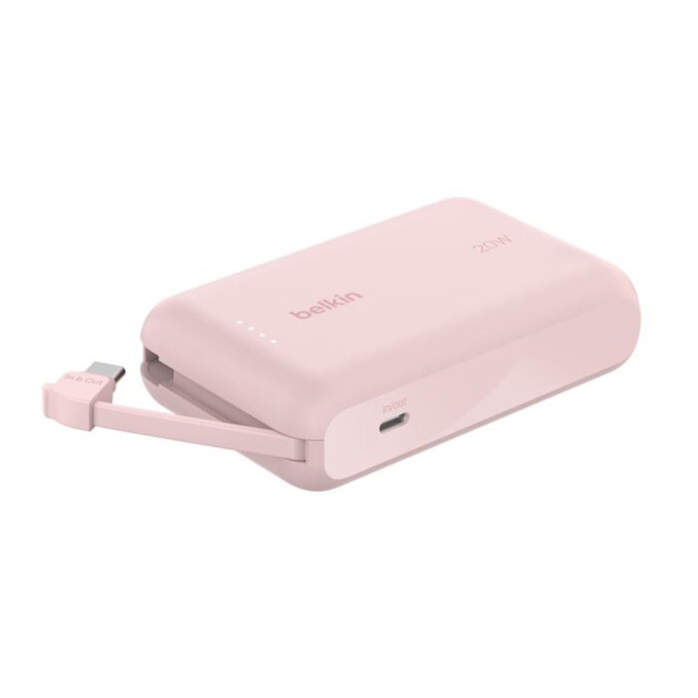 Belkin - Belkin BoostCharge Power Bank 10K 20W with Integrated Cable - Cle Market